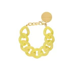 Vanessa Baroni Flat Chain Iced Yellow Bracelet