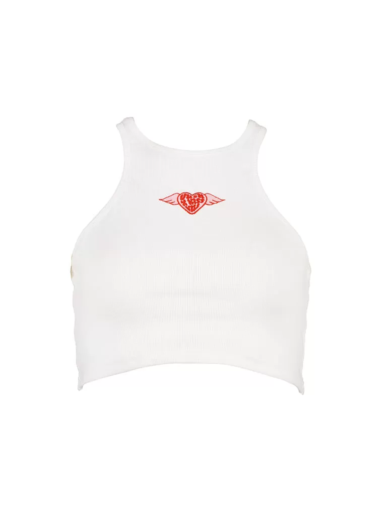 Vush x Kisskill Racerback Crop Tank