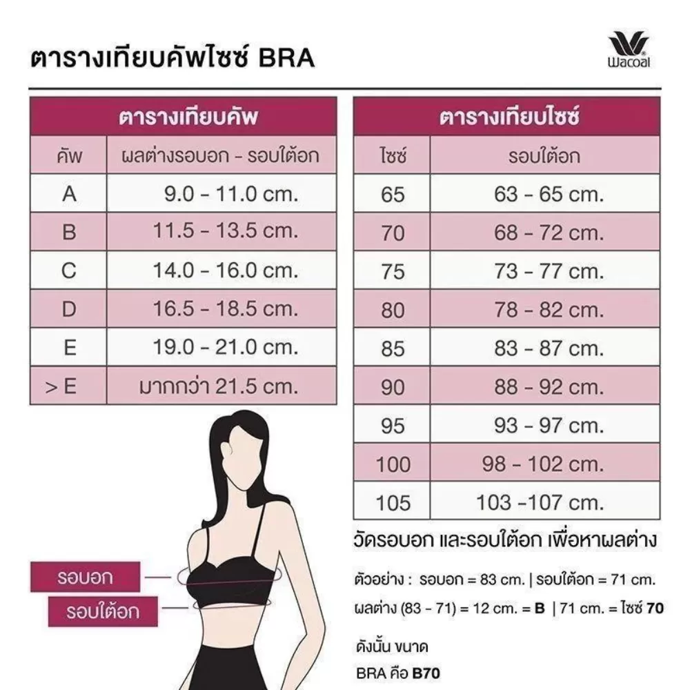 Wacoal Curve Diva บราเก็บกระชับสาวคัพใหญ่ รุ่น WB7540 สีส้มอมน้ำตาล (PO)