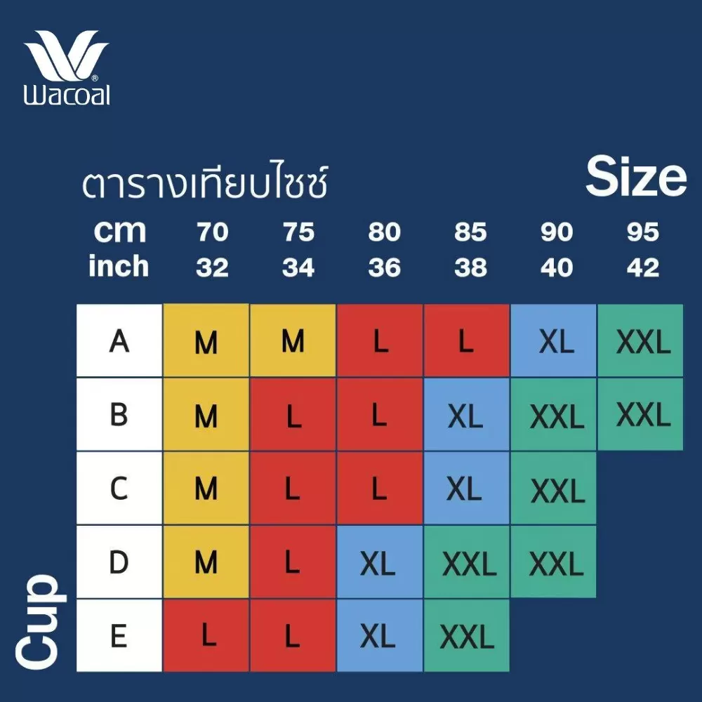 Wacoal New Normal Bra เลือกง่าย ใส่สบาย รุ่น WB5X43 สีน้ำตาลไหม้ (BT)