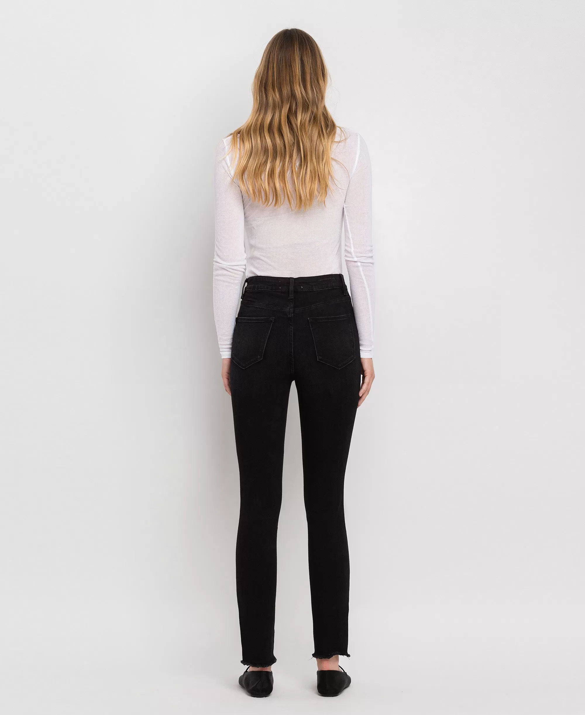 Washed Black - Super High Rise Ankle Skinny Jeans