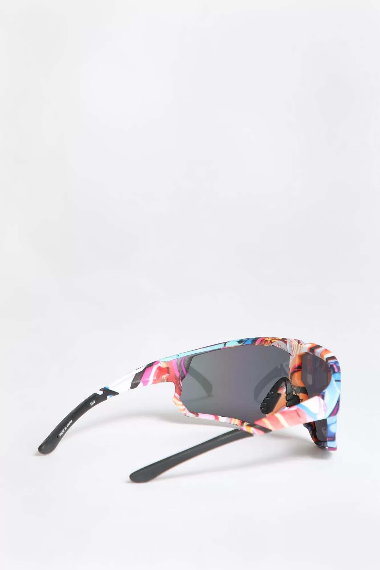 West49 Printed Shield Sunglasses