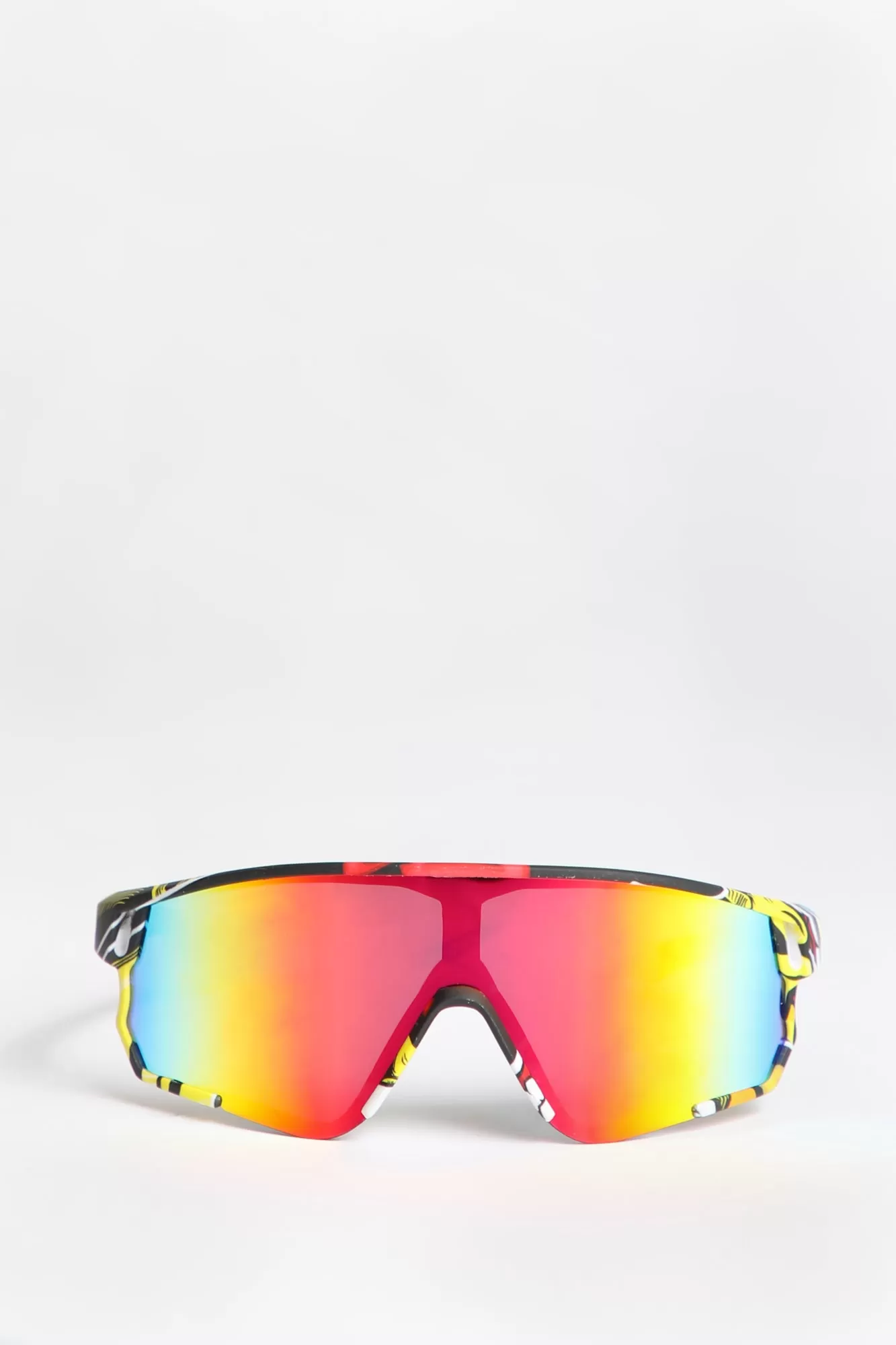 West49 Printed Shield Sunglasses