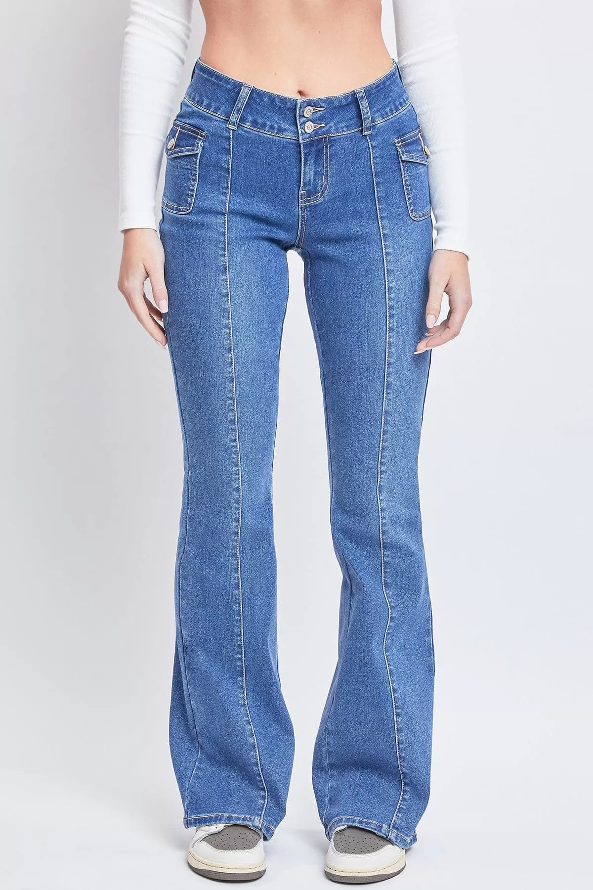 Women's Cargo Flare Jeans