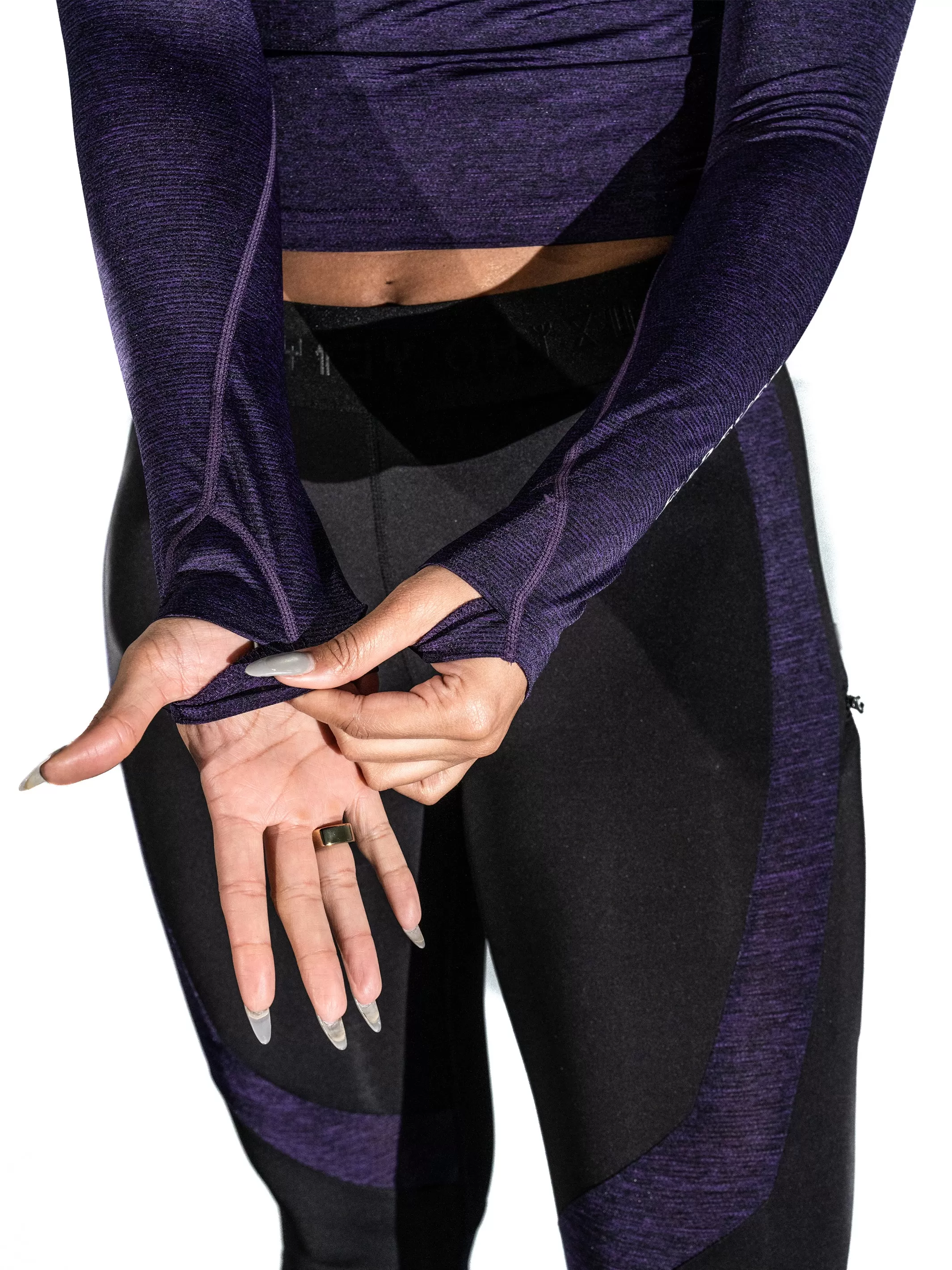 Women's Wakanda Athletics Long Sleeve Crop