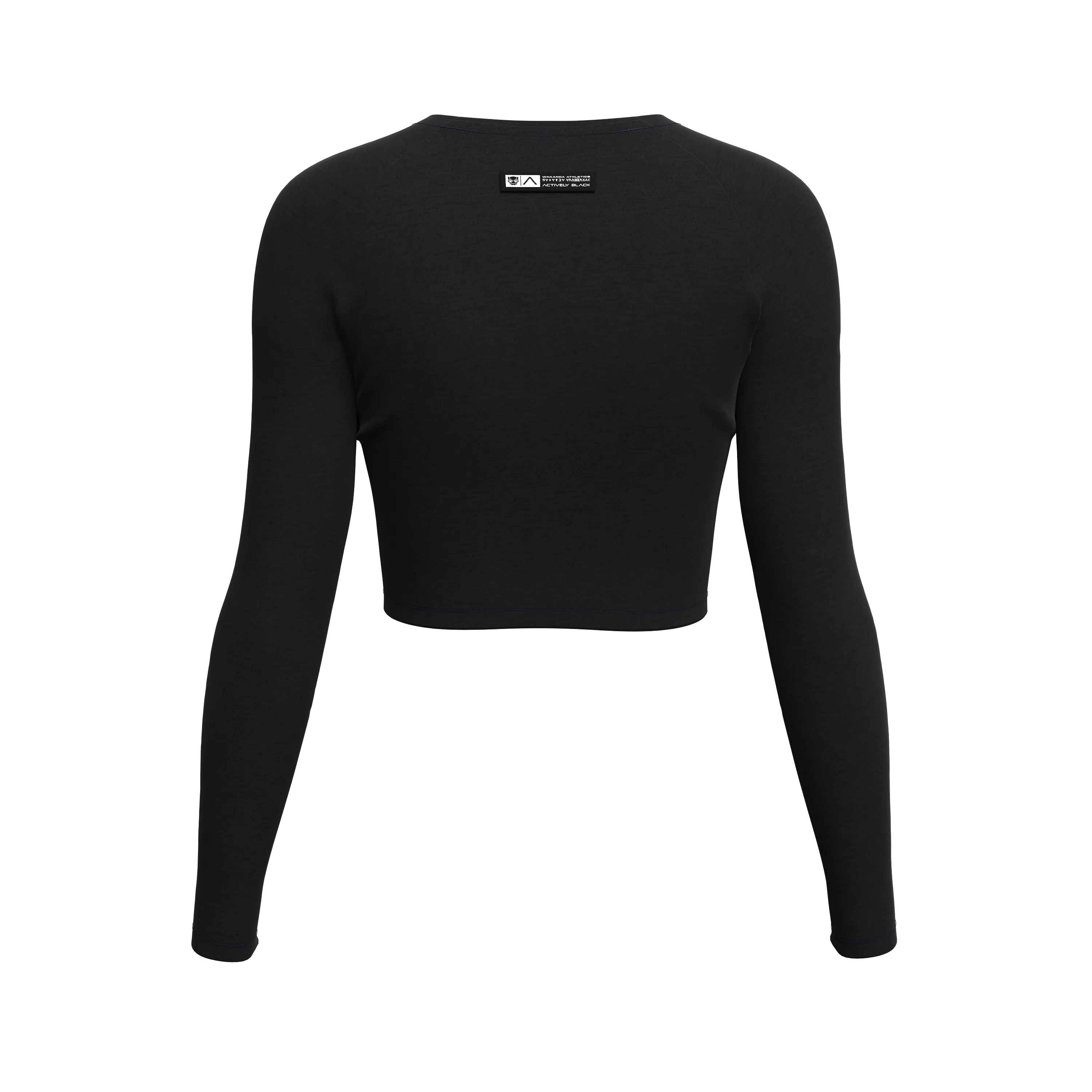 Women's Wakanda Athletics Long Sleeve Crop