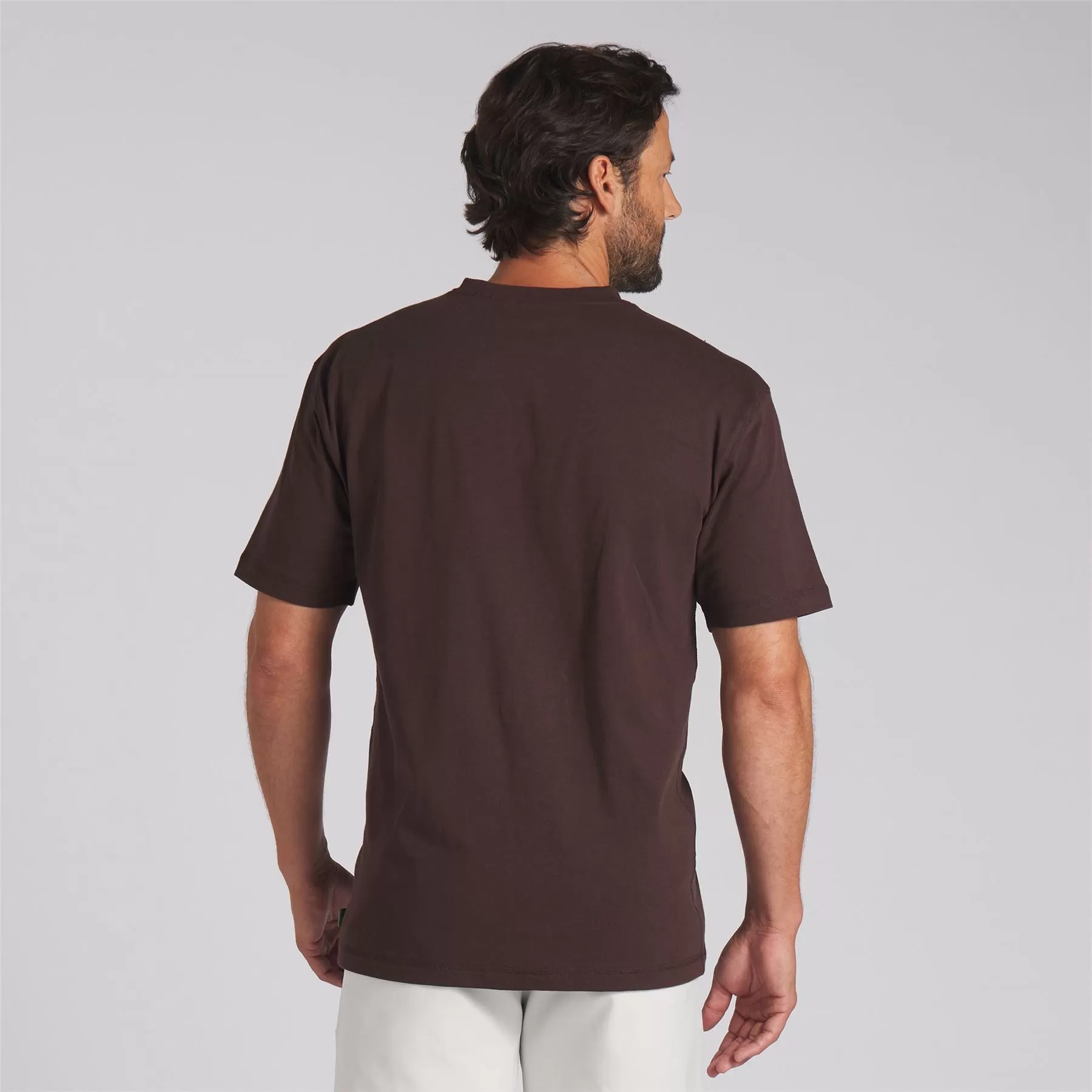 x QGC Script Graphic T-Shirt Brown - SS24