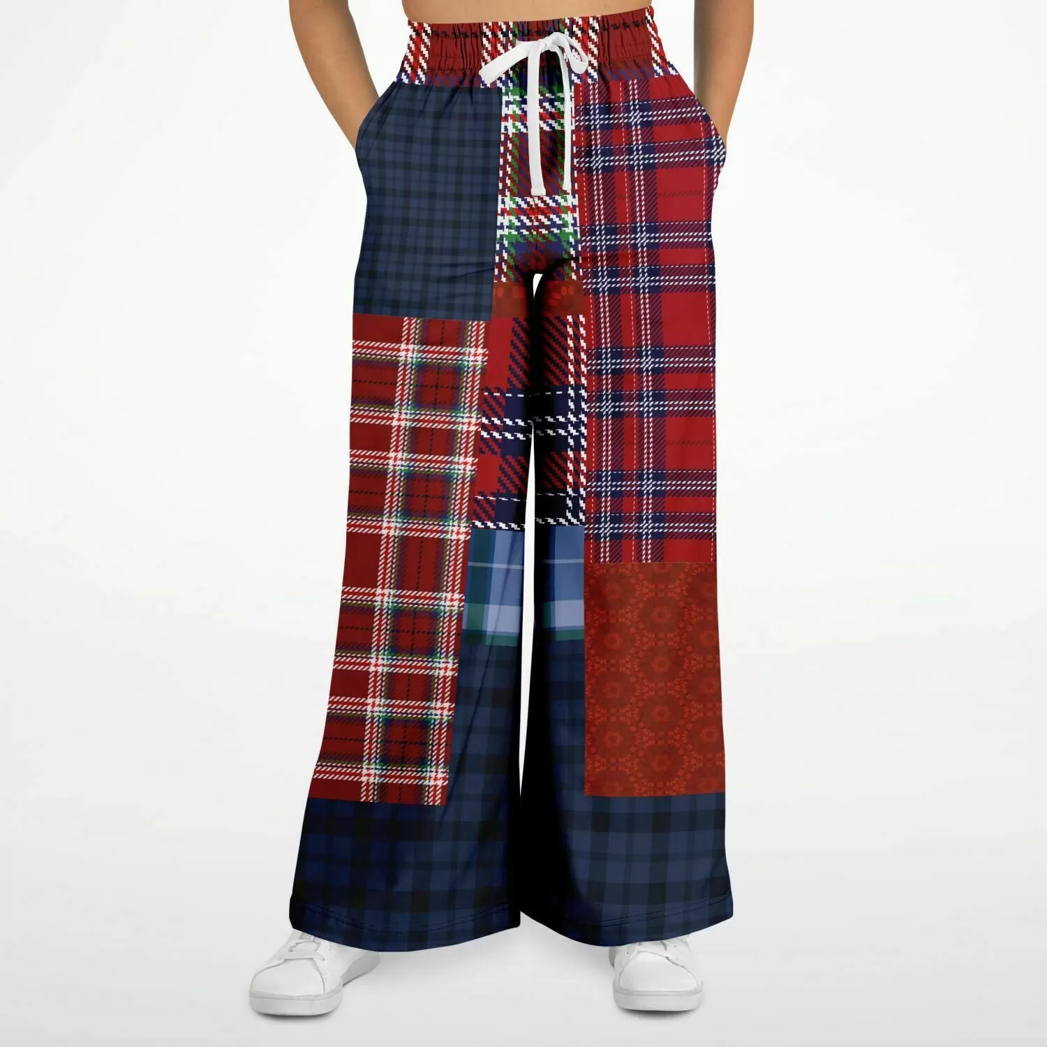 Yankee Doodle Plaid Patchwork Bellbottoms