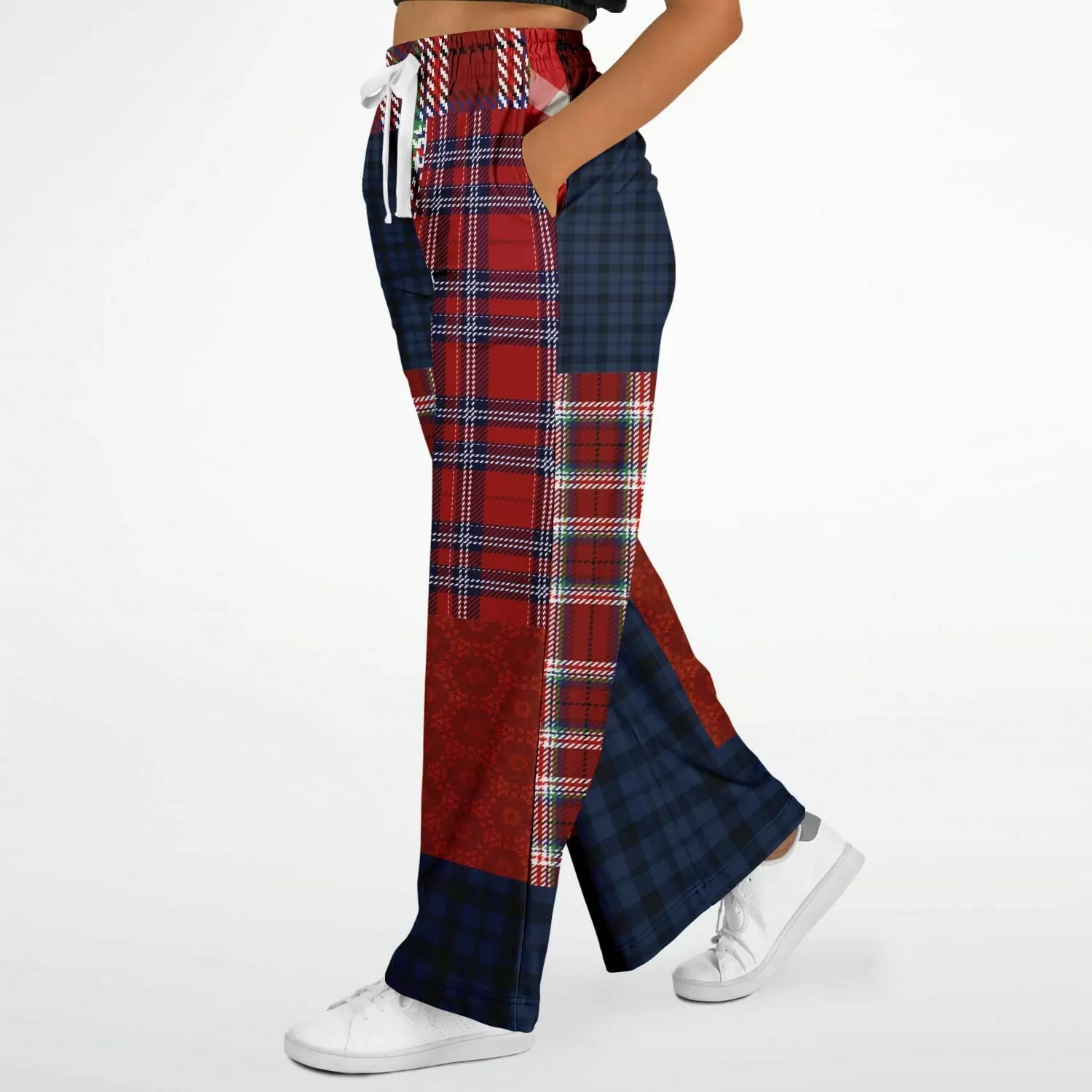 Yankee Doodle Plaid Patchwork Bellbottoms