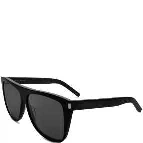 YSL SL1F New Wave Asian Fit Sunglasses, Black