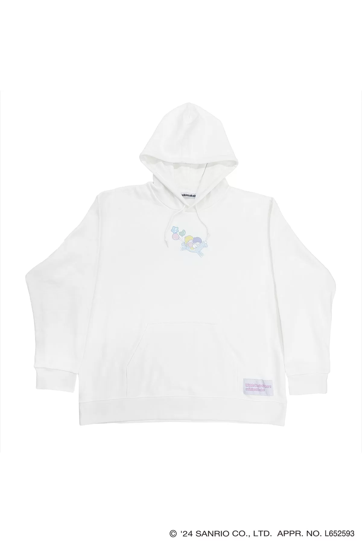 【受注予約】4XL Hoodie / White / Little Twin Stars x MIKIOSAKABE / MSLTT01